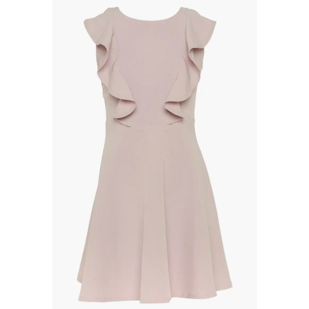 BARDOT JUNIOR Girl's Riley Ruffle Dress Size 15 Purple Gray Lilac Sleeveless NWT